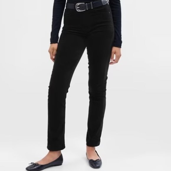 Gap Black Velvet Jean - True Skinny 6/28R - Picture 1 of 2